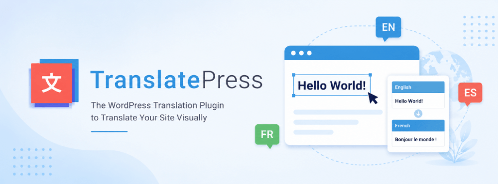 TranslatePress multilingual WordPress plugin with visual translation editor
