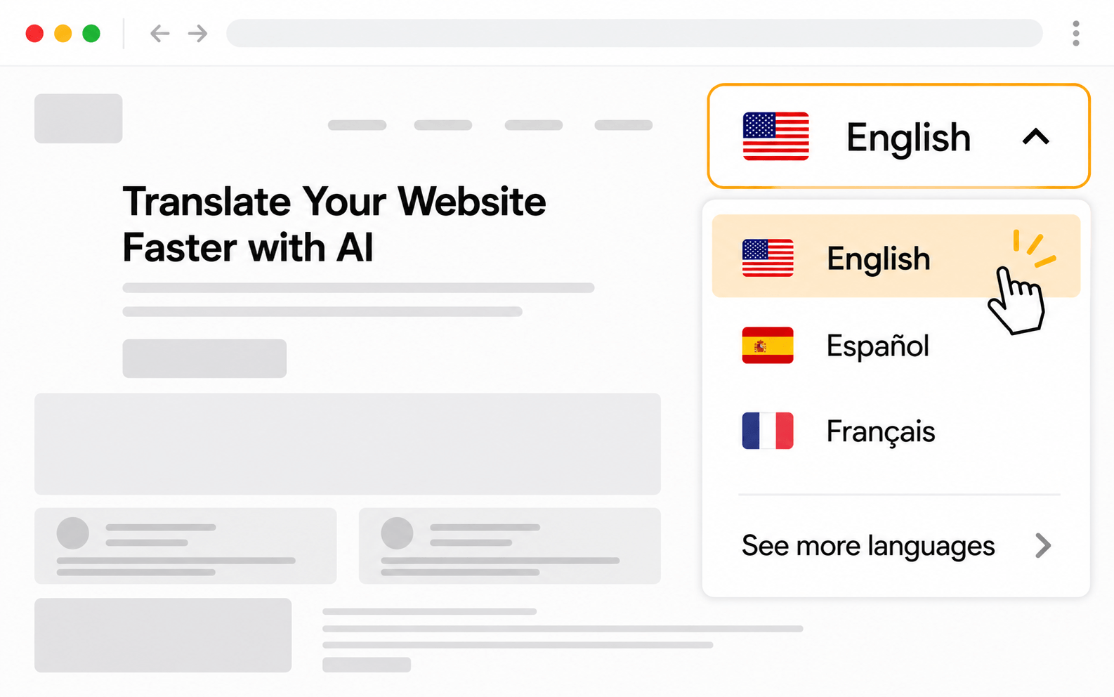 Original WPML WordPress page before AI translation